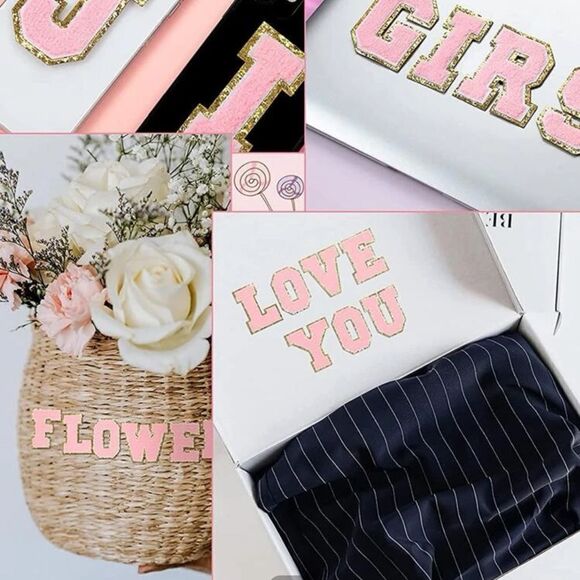 26 Piece Fuzzy Alphabet Patches - Picture 2 of 3